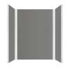 SMPWK603684-440 Pioneer 60-in x 36-in x 84-in 3-Piece Shower Wall Kit, Dark Grey (Textured Herringbone Pattern)