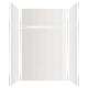SMPWKX60367224-431 Pioneer 60-in x 36-in x 72/24-in 6-Piece Transition Shower Wall Kit, White (Textured Herringbone Pattern)
