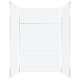 SMPWKX60367224-531 Pioneer 60-in x 36-in x 72/24-in 6-Piece Transition Shower Wall Kit, White (Matte 8-in x 16-in Horizontal Tile Pattern)