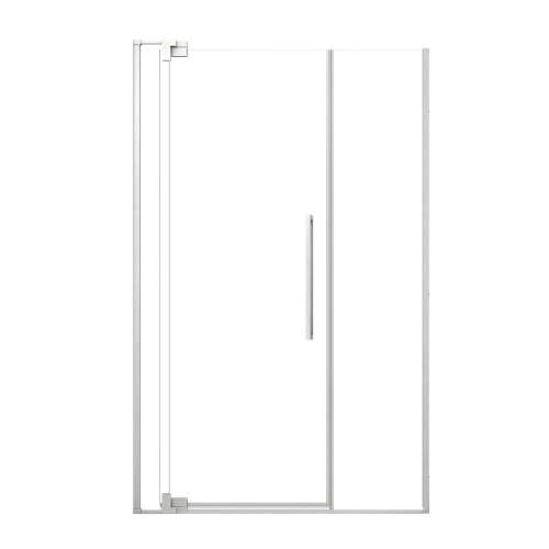 SMRDPD5476108C-PC Reverie Duo 54-in x 76-in Pivot Shower Door With 5/16-in Clear Glass And Sampson Double-Sided Handles, Polished Chrome