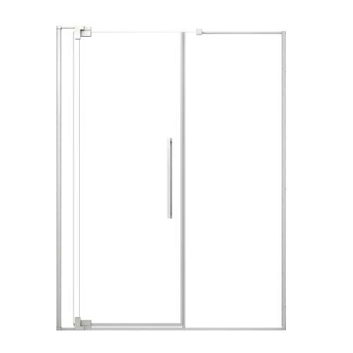 SMRDPD6076108C-PC Reverie Duo 60-in x 76-in Pivot Shower Door With 5/16-in Clear Glass And Sampson Double-Sided Handles, Polished Chrome