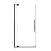 SMRPD3676108C-MB Reverie 36-in x 76-in Pivot Shower Door With 5/16-in Clear Glass And Sampson Double-Sided Handles, Matte Black