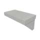 SMRSK2412-27 24-in x 12.5-in x 15-in Rectangular Shower Seat, Grey Stone