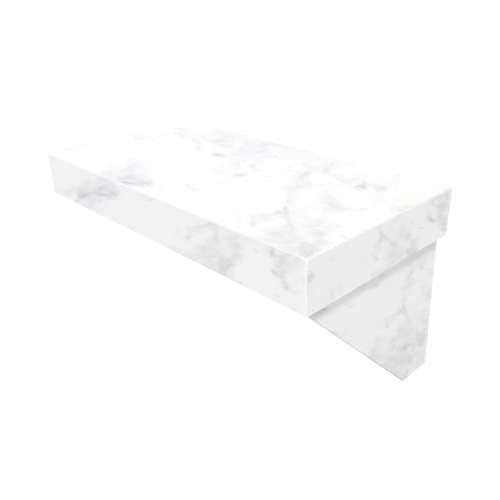 SMRSK2412-47 24-in x 12.5-in x 15-in Rectangular Shower Seat, Carrara