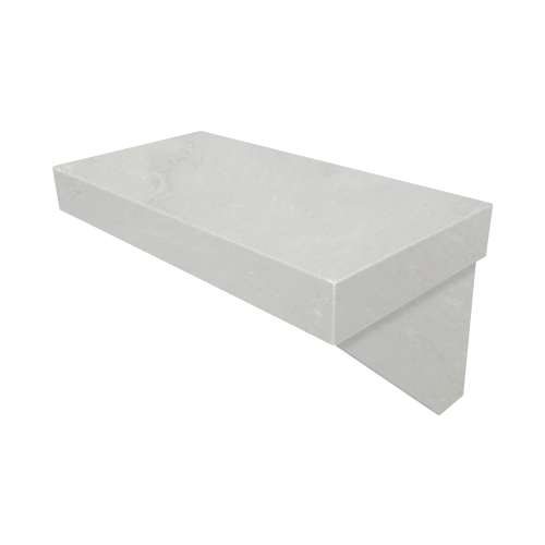 SMRSK2412-50 24-in x 12.5-in x 15-in Rectangular Shower Seat, Moonstone