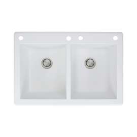 Renton Granite 33-in Drop-in Kitchen Sink - SMRTDE3322-CADE