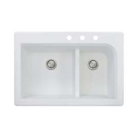 Renton Granite 33-in Drop-in Kitchen Sink - SMRTDJ3322-CDE