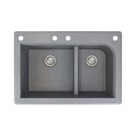 Renton Granite 33-in Drop-in Kitchen Sink - SMRTDJ3322-CABF