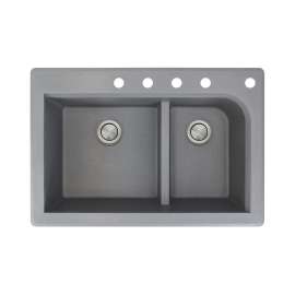 Renton Granite 33-in Drop-in Kitchen Sink - SMRTDJ3322-CBDEF