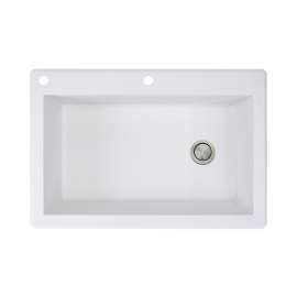 Renton Granite 33-in Drop-in Kitchen Sink - SMRTSS3322-CA