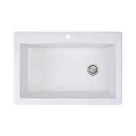 Renton Granite 33-in Drop-in Kitchen Sink - SMRTSS3322