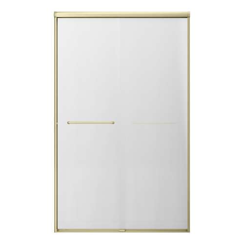 SMSBP487808F-CB Stratus 48-in x 78-in Bypass Shower Door With 5/16-in Full Frost Glass And Round Tube Handles, Champagne Bronze