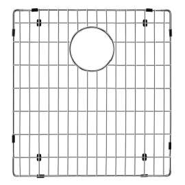 TSGRDJ-L 15-in x 14-in x 1-in Stainless Steel Bottom Left Bowl Sink Grid For SMRTDJ3322, SMRUDJ3118 silQgranite Kitchen Sinks