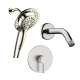SMSPM3R-BN Theo Single Function Round ADA Pressure Balance With Magnetic Docking Hand Showerhead Set, Brushed Nickel