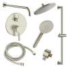 SMSPRK129HB-2-BN Sadie Two Function Round ADA Pressure Balance With Hand Shower On Bar Set, Brushed Nickel
