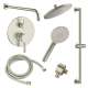 SMSPRK129HB-2-BN Sadie Two Function Round ADA Pressure Balance With Hand Shower On Bar Set, Brushed Nickel