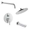 SMSPRK129T-2-PC Sadie Two Function Round ADA Pressure Balance Shower And Tub Set, Polished Chrome