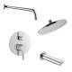 SMSPRK129T-2-PC Sadie Two Function Round ADA Pressure Balance Shower And Tub Set, Polished Chrome