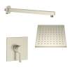 SMSPSK129-1-BN Sadie Single Function Square ADA Pressure Balance Shower Set, Brushed Nickel
