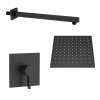 SMSPSK129-1-MB Sadie Single Function Square ADA Pressure Balance Shower Set, Matte Black
