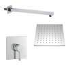 SMSPSK129-1-PC Sadie Single Function Square ADA Pressure Balance Shower Set, Polished Chrome
