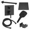 SMSPSK129H-2-MB Sadie Two Function Square ADA Pressure Balance With Hand Shower Set, Matte Black