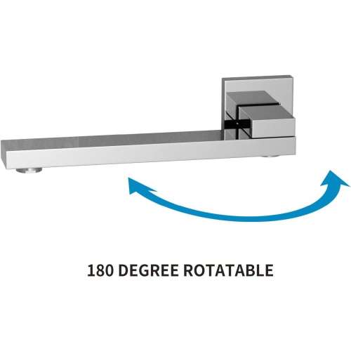 SMSRTS-BN Sampson 9-in Non-Diverting Rotating Tub Spout, Brushed Nickel