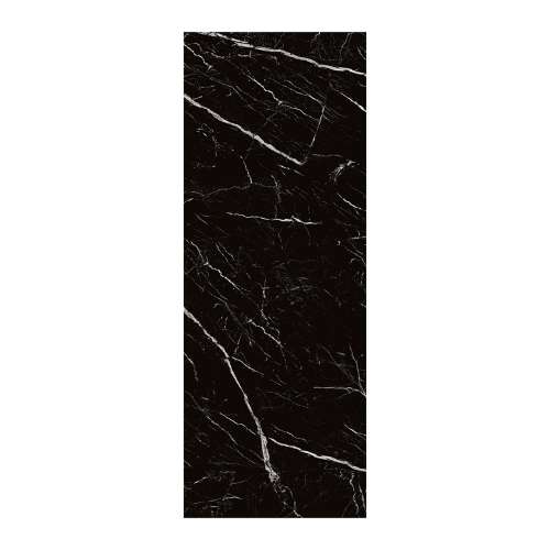 SMTW3996-KI03HCB Trinity 39-in x 96-in Continous Pattern Shower Wall Panel B, Black Carrara (Ultra Honed)