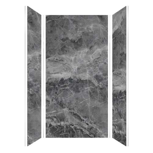 SMTWK483696-KI63H Trinity 48-in x 36-in x 96-in 3-Piece Shower Wall Kit, Storm (Honed)
