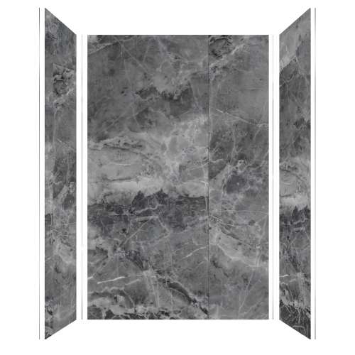 SMTWK604896-KI63H Trinity 60-in x 48-in x 96-in 4-Piece Shower Wall Kit, Storm (Honed)