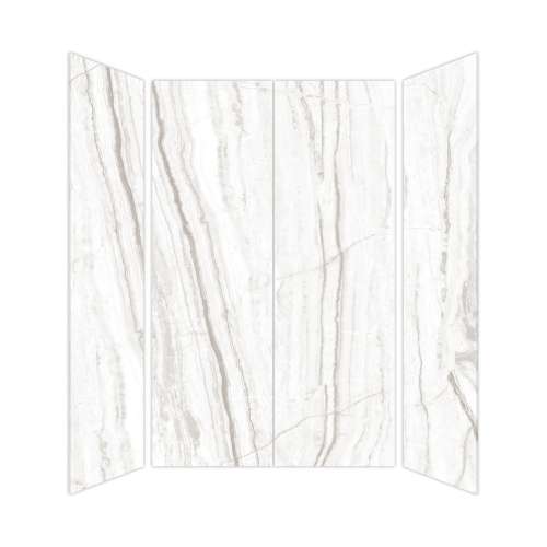 SMTWK604896C-KI31H Trinity 60-in x 48-in x 96-in 4-Piece Shower Wall Kit, Sabana Grey (Honed)