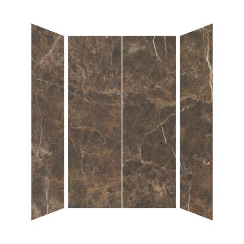 SMTWK604896C-KI82H Trinity 60-in x 48-in x 96-in 4-Piece Shower Wall Kit, Ariel Desert (Honed)