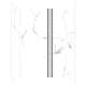 SMTWKD603696-KI01H-WW Trinity 60-in x 36-in x 96-in Shower Wall Kit With Weaver White Deco Strip, White Carrara (Ultra Honed)