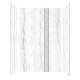 SMTWKD603696-KI31G-WW Trinity 60-in x 36-in x 96-in Shower Wall Kit With Weaver White Deco Strip, Sabana Grey (Glossy)
