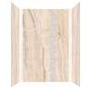 SMTWKD603696-KI32G-HO Trinity 60-in x 36-in x 96-in Shower Wall Kit With Hexagon Off-White Deco Strip, Sabana Creme (Glossy)