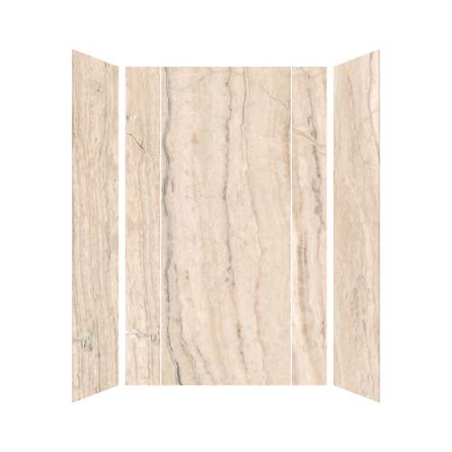 SMTWKE603696-KI32G Trinity Eco 60-in x 36-in x 96-in 3-Piece Shower Wall Kit, Sabana Creme (Glossy)