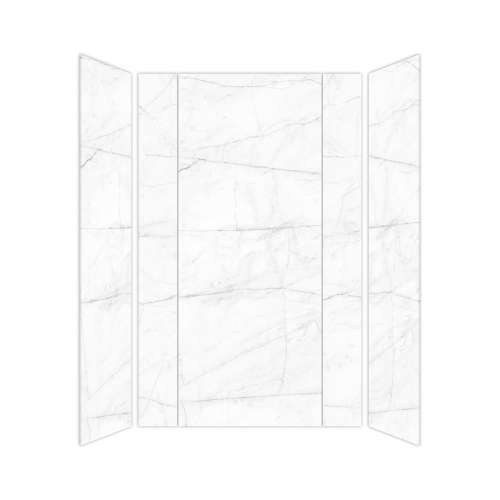 SMTWKE603696-KI58G Trinity Eco 60-in x 36-in x 96-in 3-Piece Shower Wall Kit, Everest (Glossy)