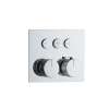 SMVAT3S-BN ArgoTherm Three Function Square Thermostatic Valve And Trim With Push Buttons, Brushed Nickel