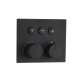 SMVAT3S-MB ArgoTherm Three Function Square Thermostatic Valve And Trim With Push Buttons, Matte Black