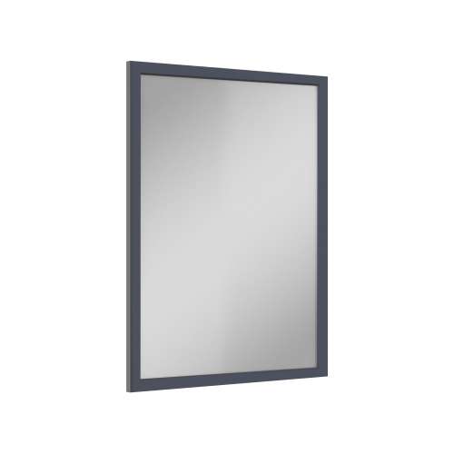 SMVM2434-MR-FR02-NB 24-in x 34-in Latitude Framed Vanity Mirror, Navy Blue