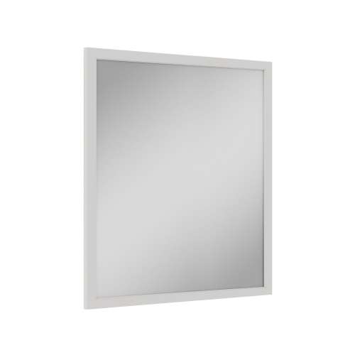 SMVM3034-MR-FR02-WH 30-in x 34-in Latitude Framed Vanity Mirror, White