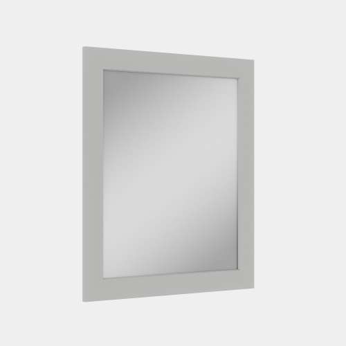 SMVM3034-MR-FR01-LG 30-in x 34-in Remington Framed Vanity Mirror, Light Grey