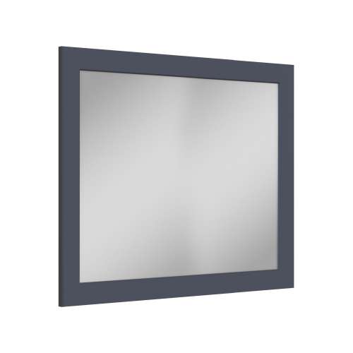 SMVM3634-MR-FR01-NB 36-in x 34-in Remington Framed Vanity Mirror, Navy Blue