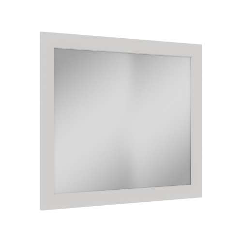 SMVM3634-MR-FR01-WH 36-in x 34-in Remington Framed Vanity Mirror, White