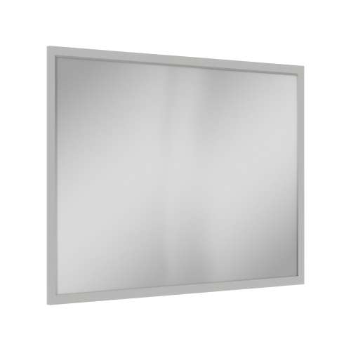 SMVM4234-MR-FR02-LG 42-in x 34-in Latitude Framed Vanity Mirror, Light Grey