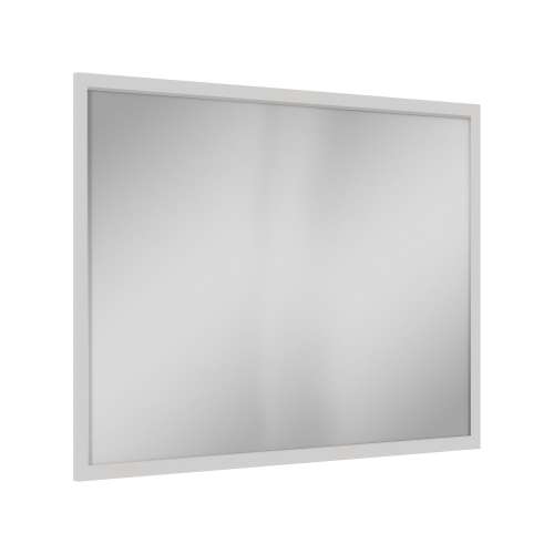 SMVM4234-MR-FR02-WH 42-in x 34-in Latitude Framed Vanity Mirror, White