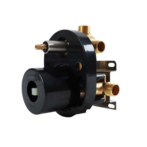 SMVTP3S-MB Theo Three Function Square ADA Pressure Balance Valve And Trim, Matte Black