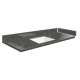 SMVT49-60.75x22-1KU-M20 Mini Custom Quartz 49-60.75-in x 22-in Vanity Top with Vail Bowl, Marble Grey
