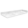 SMVT73-84.75x22-2RU-M10 Mini Custom Quartz 73-84.75-in x 22-in Vanity Top with Hensley Double Bowls, White Carrara