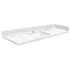SMVT61-72.75x22-1KU-M40 Mini Custom Quartz 61-72.75-in x 22-in Vanity Top with Vail Bowl, Awaken Gold